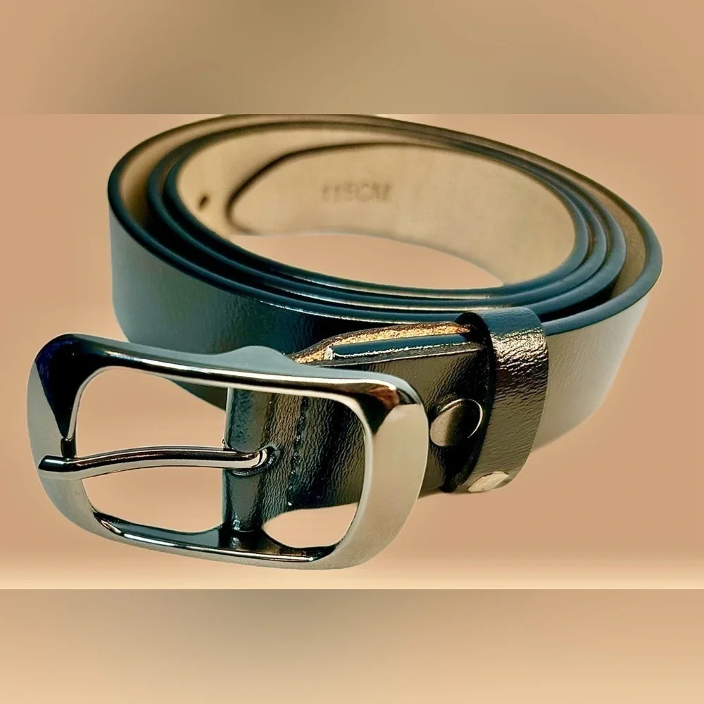 NEW Boutique Genuine Leather Belt in Black, Sizes S-XL, S-2X, M-2X, and L-3X